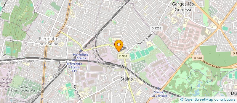 localisation de l'entreprise SCI 35 39 AVE ARISTIDE BRIAND A STAINS  STAINS