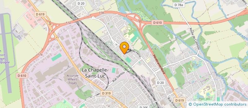 localisation de l'entreprise SCI 35 AV DU GENERAL LECLERC STE SAVINE à LA CHAPELLE ST LUC