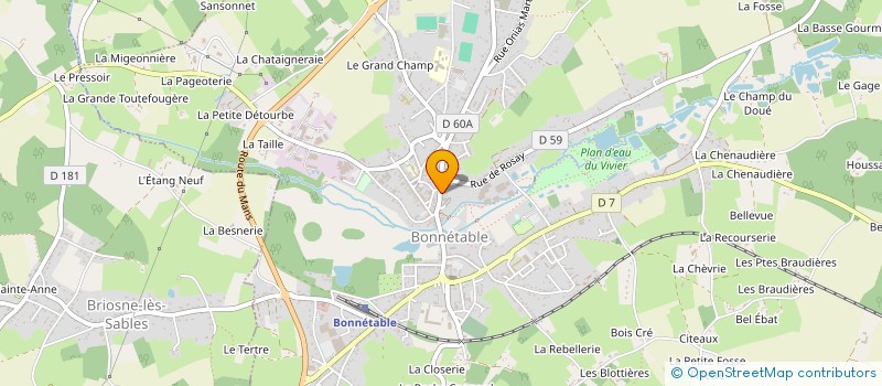 localisation de l'entreprise SCI 35 R DU MARECHAL JOFFRE  BONNETABLE