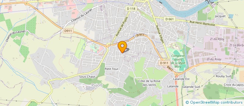 localisation de l'entreprise SCI 35 RUE D'AGEN  PUJOLS