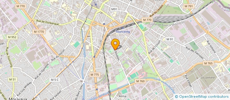 localisation de l'entreprise SCI 35 RUE DE ROUBAIX  TOURCOING