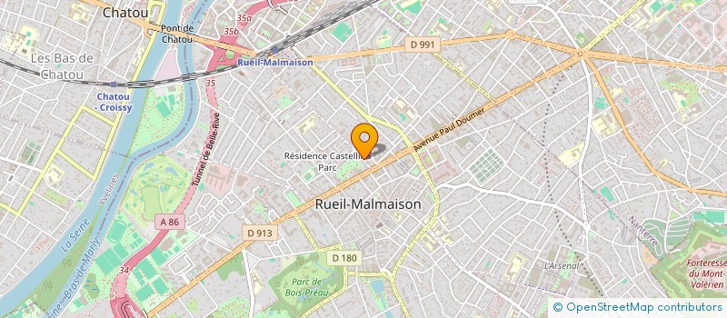 localisation de l'entreprise SCI 35 RUE MARAT à COURBEVOIE