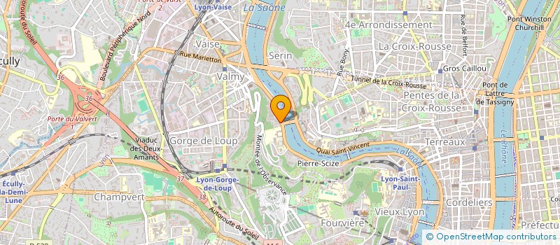 localisation de l'entreprise SCI 36-37  LYON