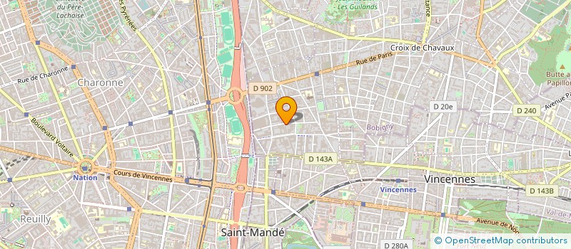 localisation de l'entreprise SCI 36-40 QUAI VICTOR HUGO à MONTREUIL