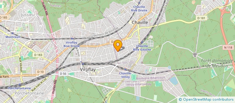 localisation de l'entreprise SCI 36 AVENUE LAZARE HOCHE à CHAVILLE