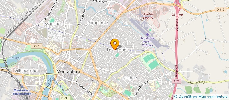 localisation de l'entreprise SCI 36 COURBET  MONTAUBAN