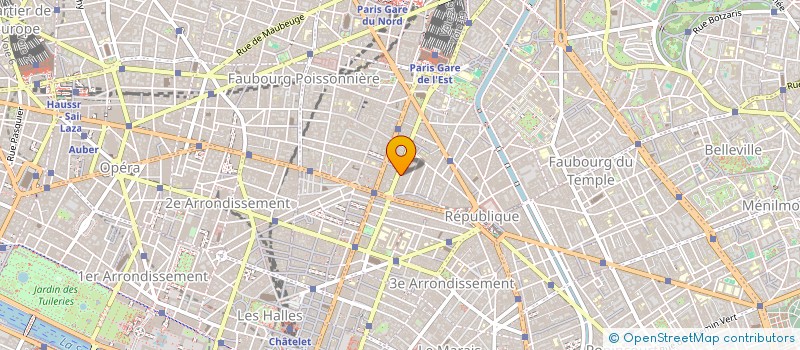 localisation de l'entreprise SCI 36 FAUBOURG SAINT-MARTIN  PARIS