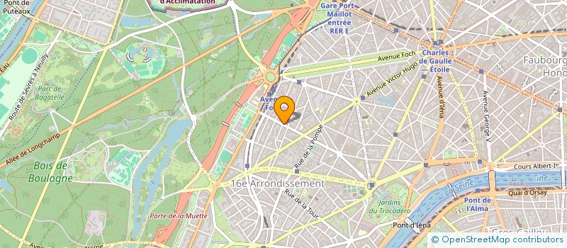 localisation de l'entreprise SCI 36 POMPIDOU  PARIS