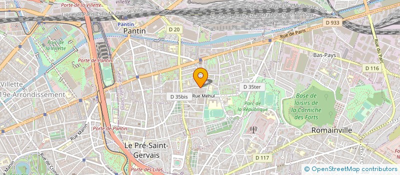localisation de l'entreprise SCI 36 RDL à PANTIN