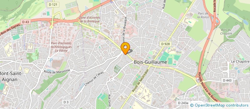 localisation de l'entreprise SCI 36 RUE CHAPSAL à BOIS-GUILLAUME