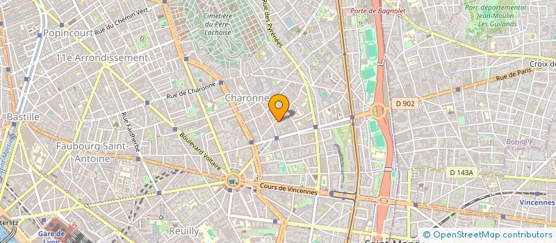 localisation de l'entreprise SCI 36 RUE DES HAIES  PARIS