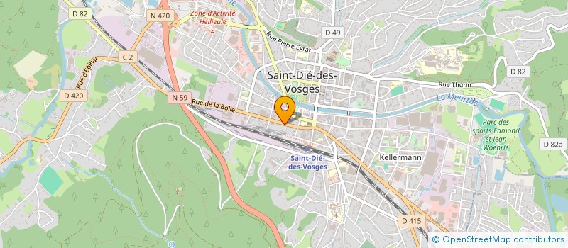 localisation de l'entreprise SCI 37.2 CAMILLE STEIB  SAINT-DIE-DES-VOSGES