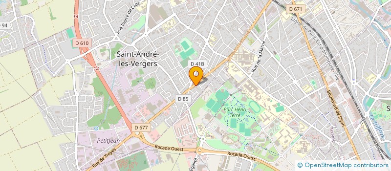 localisation de l'entreprise SCI 37-39 ROUTE D' AUXERRE  SAINT-ANDRE-LES-VERGERS