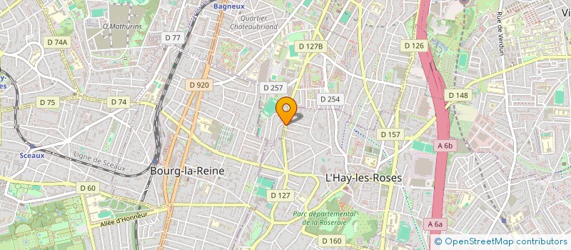 localisation de l'entreprise SCI 37 AV H BARBUSSE HAY ROSES  L'HAY-LES-ROSES