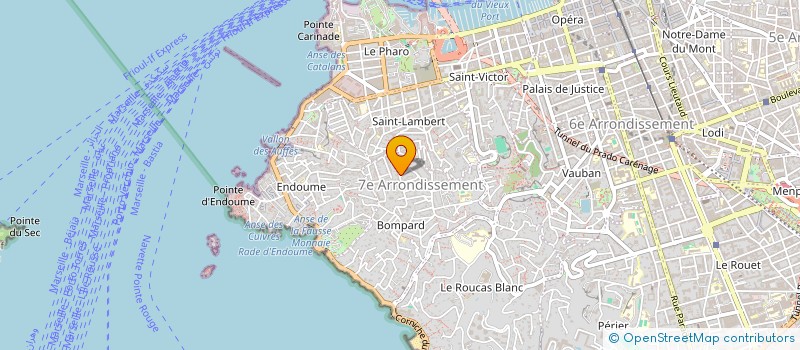 localisation de l'entreprise SCI 37 BD BOMPARD à MARSEILLE