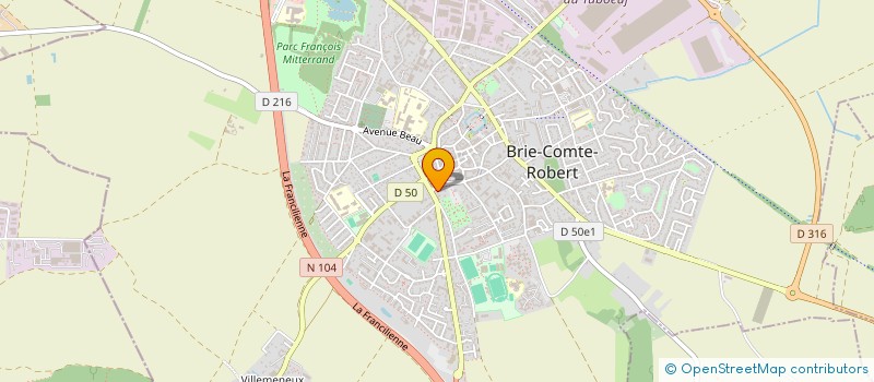 localisation de l'entreprise SCI 37 BD DES BIENFAITES à BRIE-COMTE-ROBERT