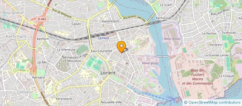 localisation de l'entreprise SCI 37 COUEDIC  LORIENT