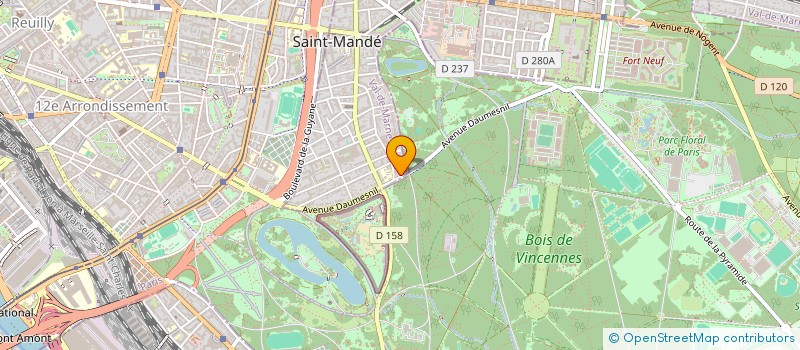 localisation de l'entreprise SCI 37 COURS DE VINCENNES  SAINT-MANDE