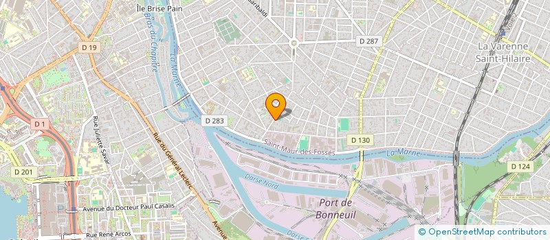 localisation de l'entreprise SCI 37 GUYNEMER à SAINT-MAUR-DES-FOSSES