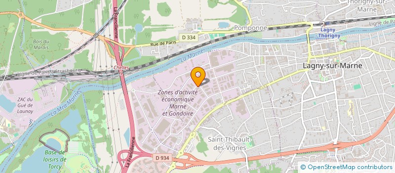 localisation de l'entreprise SCI 37 RUE AMPERE  LAGNY-SUR-MARNE