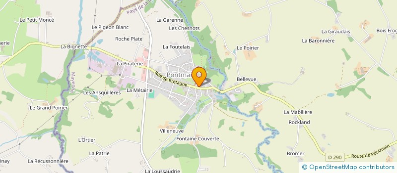 localisation de l'entreprise SCI 37 RUE DE BRETAGNE  PONTMAIN