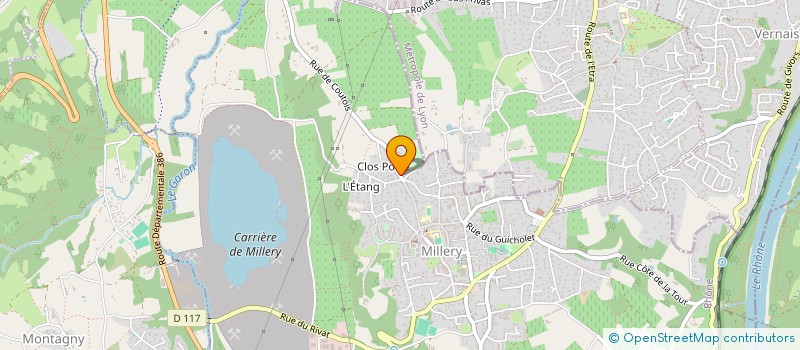 localisation de l'entreprise SCI 37 SERENITY  MILLERY