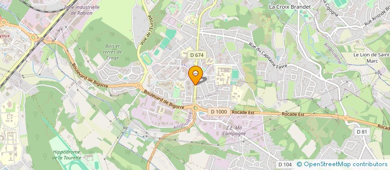 localisation de l'entreprise SCI 375 à ANGOULEME