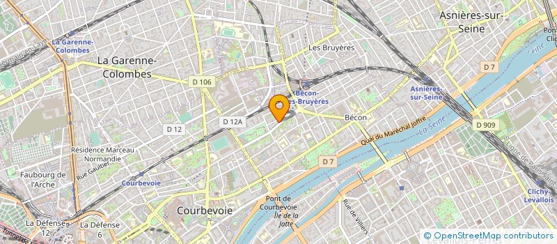 localisation de l'entreprise SCI 37B-39 BD DE LA PAIX à COURBEVOIE