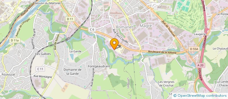 localisation de l'entreprise SCI 38 40 RUE LEONARD SAMIE à LIMOGES