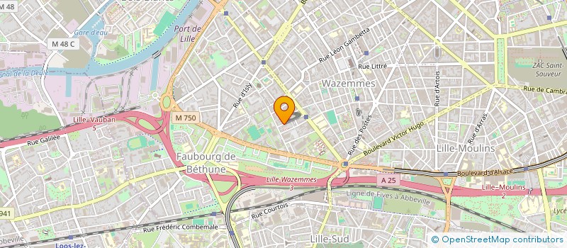 localisation de l'entreprise SCI 38 ARAGO à LILLE