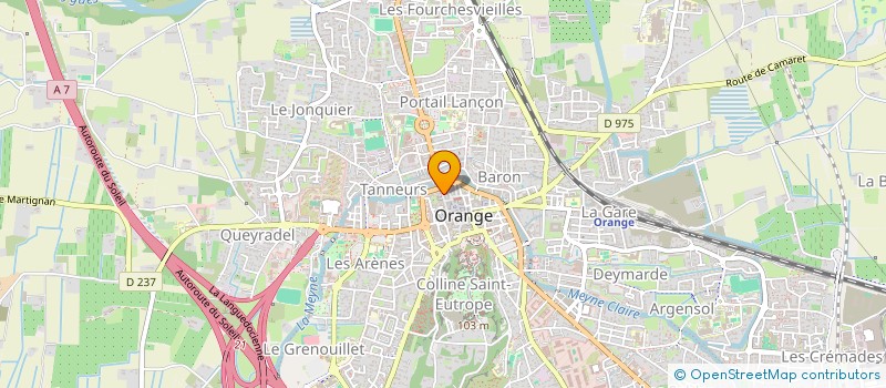 localisation de l'entreprise SCI 38 CHARLES DE GAULLE  ORANGE