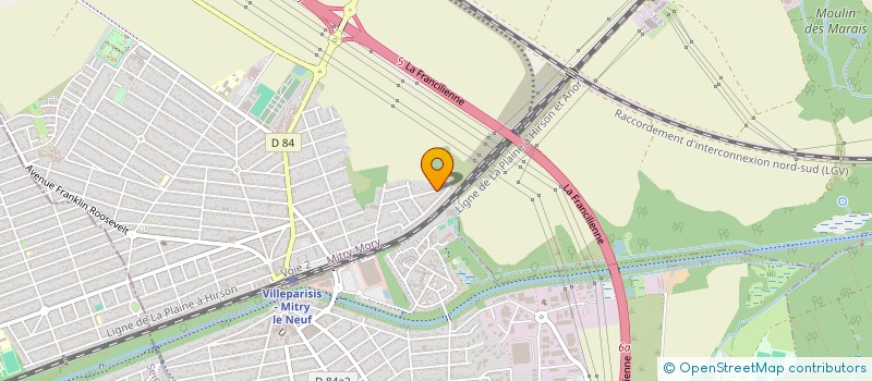 localisation de l'entreprise SCI 38 CONCORDE MITRY  MITRY-MORY