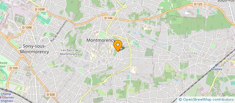 localisation de l'entreprise SCI 38 R DU JEU DE L ARC à MONTMORENCY