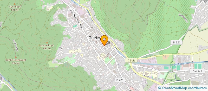 localisation de l'entreprise SCI 38 REPUBLIQUE  GUEBWILLER