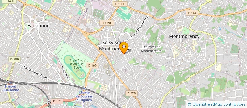 localisation de l'entreprise SCI 38 RUE JEAN MERMOZ à SOISY-SOUS-MONTMORENCY