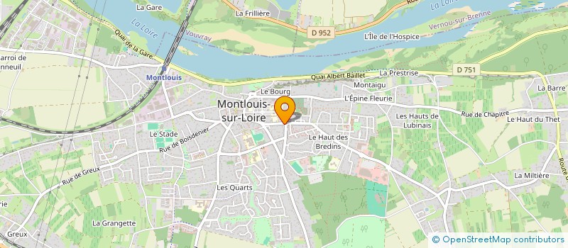 localisation de l'entreprise SCI 38 RUE RABELAIS à MONTLOUIS-SUR-LOIRE