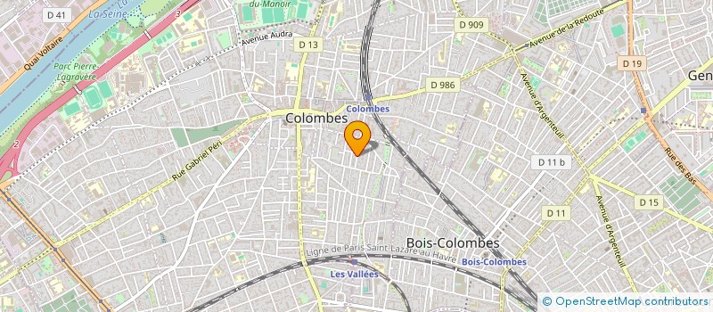 localisation de l'entreprise SCI 39 à COLOMBES
