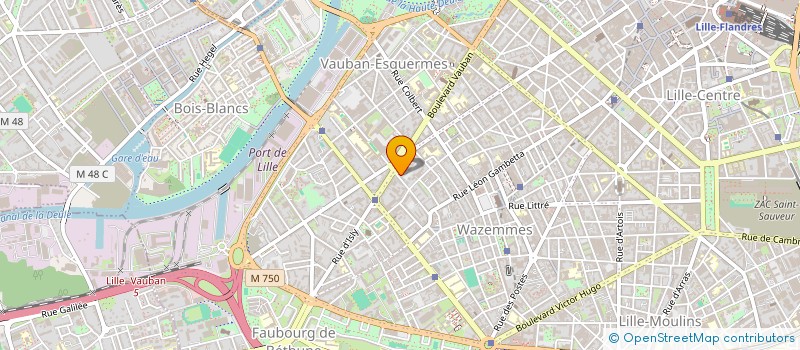localisation de l'entreprise SCI 39 à LILLE
