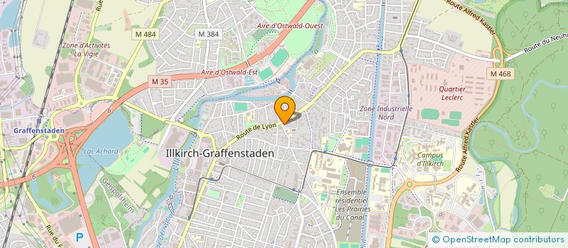 localisation de l'entreprise SCI 39 ALLEE  ILLKIRCH-GRAFFENSTADEN