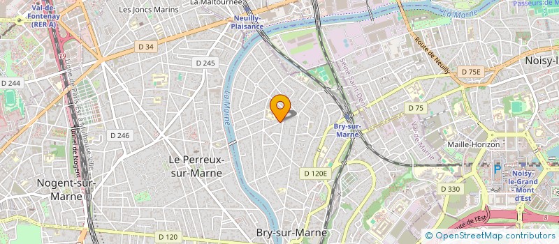localisation de l'entreprise SCI 39 B RUE ARISTIDE BRIAND PEPINIERE à BRY-SUR-MARNE