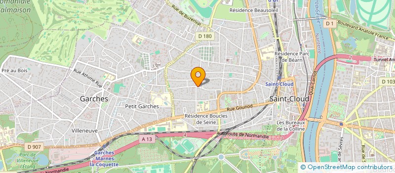 localisation de l'entreprise SCI 39 GLACIERE à SAINT-CLOUD
