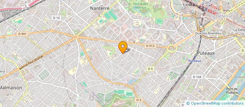 localisation de l'entreprise SCI 39 PAVILLONS  NANTERRE