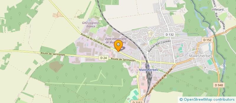 localisation de l'entreprise SCI 39 R DU GENERAL PATTON à LE MALESHERBOIS