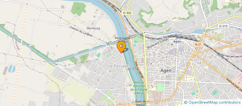 localisation de l'entreprise SCI 39 RUE ALSACE LORRAINE  LE PASSAGE