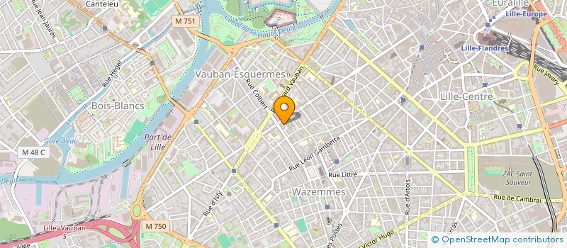 localisation de l'entreprise SCI 39 RUE NEUVE  LILLE