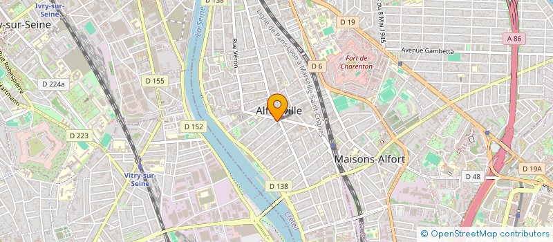 localisation de l'entreprise SCI 39 RUE PARMENTIER à ALFORTVILLE