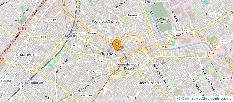 localisation de l'entreprise SCI 39 RUE PIERRE MOTTE  ROUBAIX