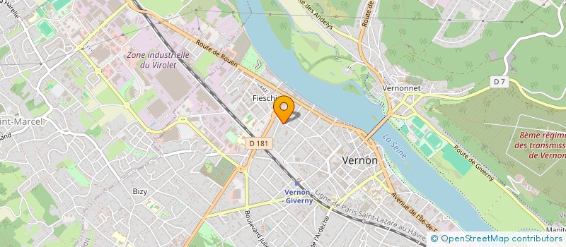 localisation de l'entreprise SCI 39 RUE SAINT-LAZARE  VERNON