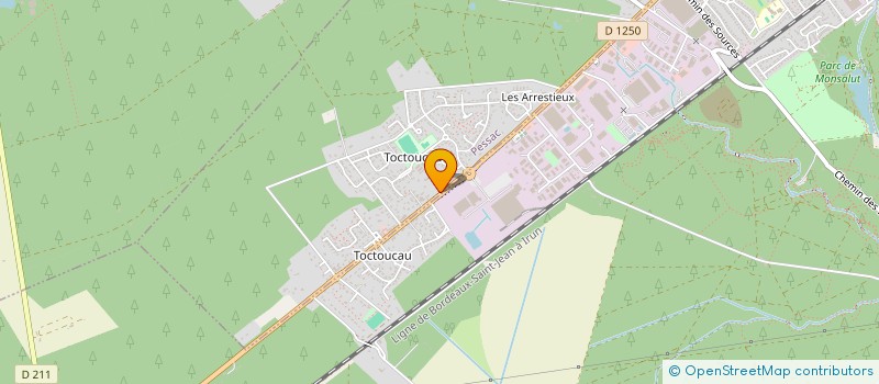localisation de l'entreprise SCI 3A à PESSAC