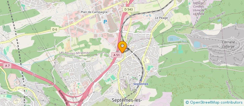 localisation de l'entreprise SCI 3A à SEPTEMES-LES-VALLONS